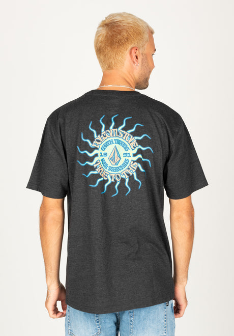 Sunset Shop Galápagos • Camiseta para hombre, color azul marino, talla  grande-old Spark. Importada original marca Volcom