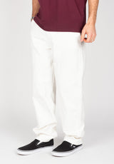 Madison Double Knee Denim white Rückenansicht