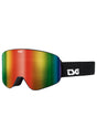 Goggle Four solid black- rainbow chrome Vorderansicht