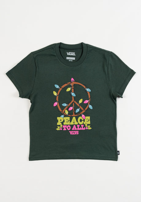 Peace Lit Crew deepforest Vorderansicht