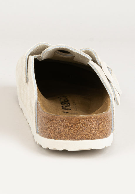 Boston Suede Leather antiquewhite Seitenansicht