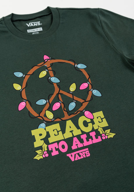 Peace Lit Crew deepforest Rückenansicht