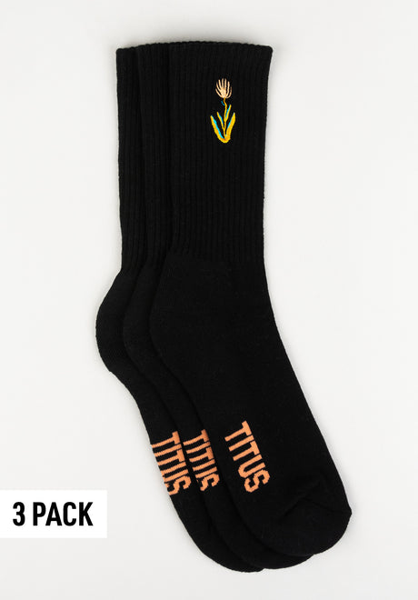 Flower 3 Pack black Vorderansicht