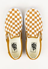 Slip-On colortheory-checkerboard-goldenbrown Close-Up2