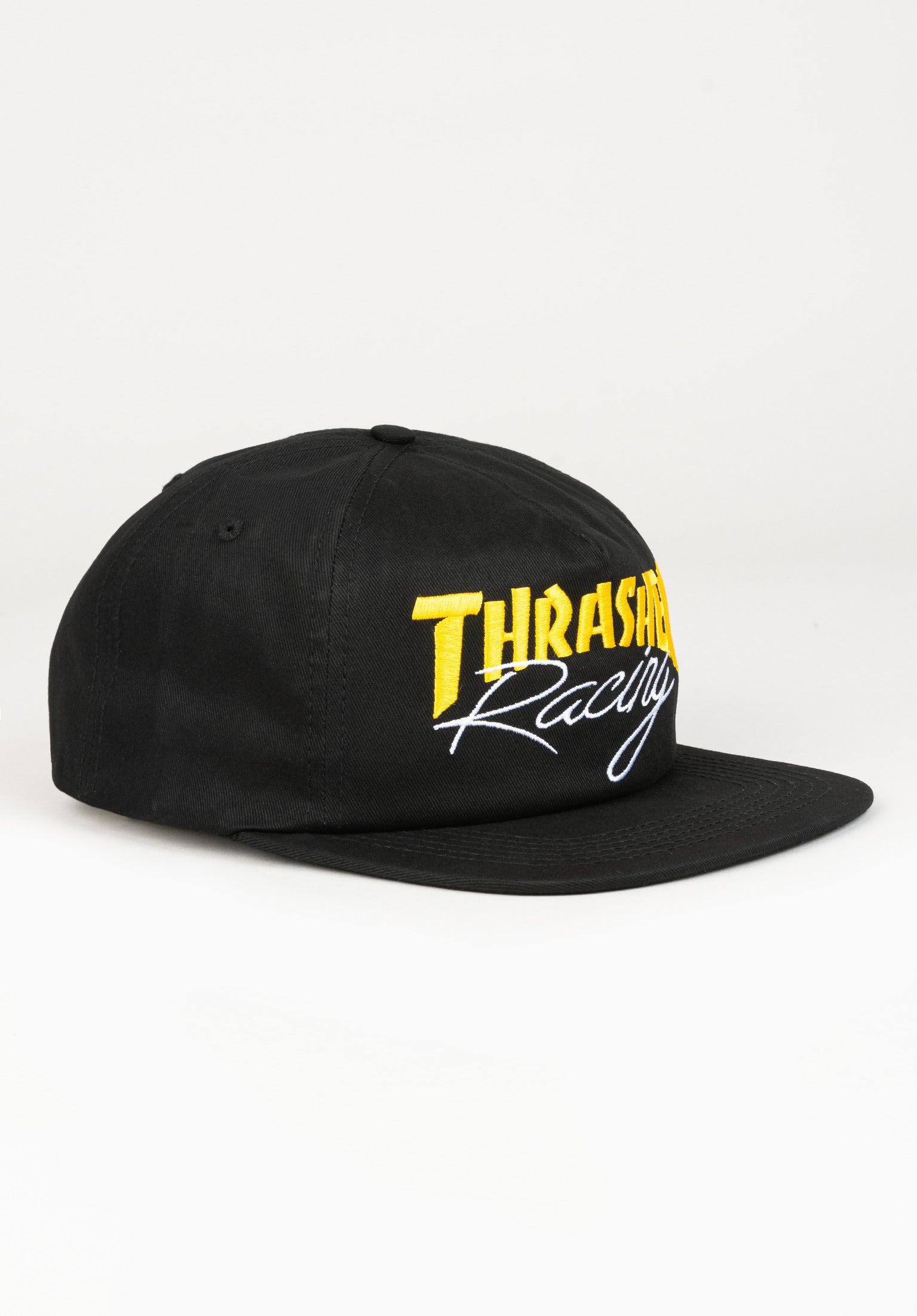 Thrasher Rope Snapback Thrasher Cap Black Thrasher Racing Embroidered