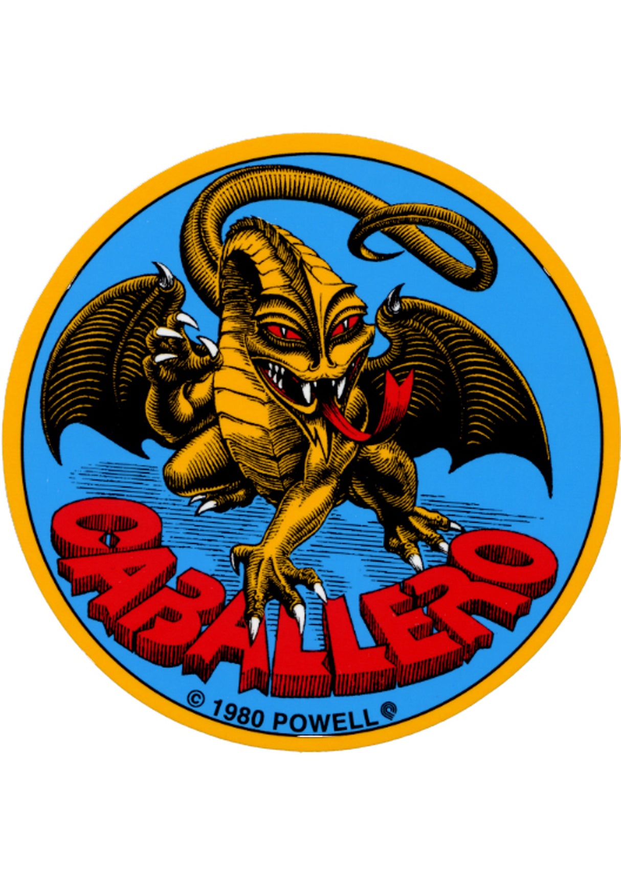 Cab Original Dragon 3.5" Sticker no color Vorderansicht