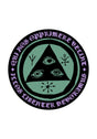 Latin Talisman Color-Shifting Sticker green-purple Vorderansicht