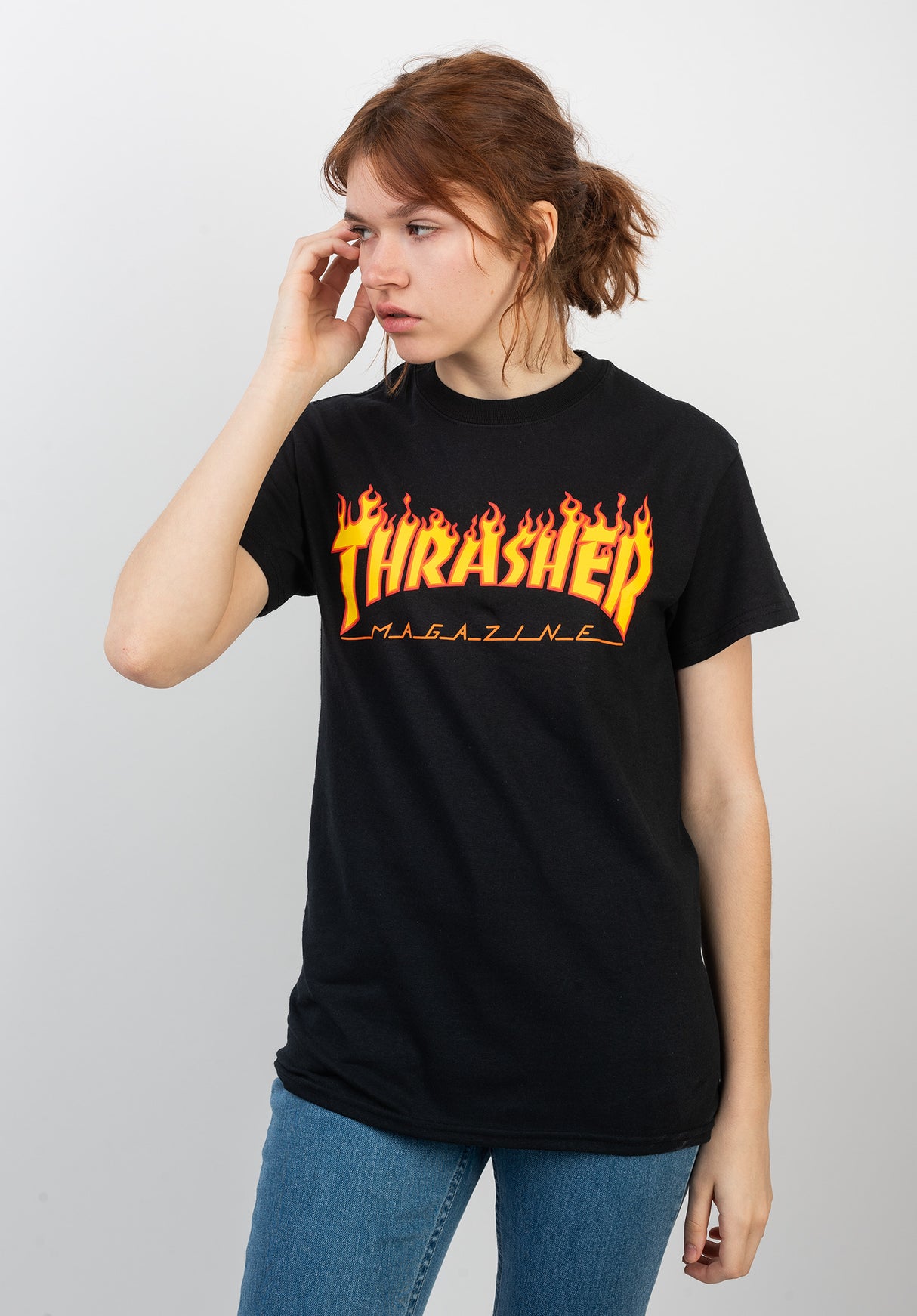 Firme Logo Thrasher Camiseta en black para Hombre – TITUS