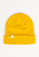 Beanie darkyellow Vorderansicht