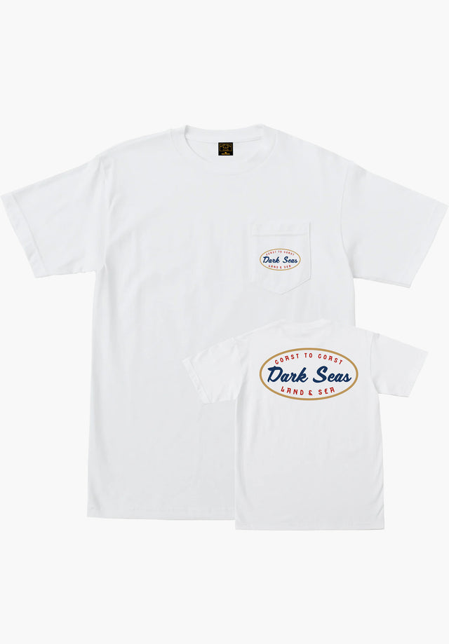 Magnitude Pocket Tee white Vorderansicht