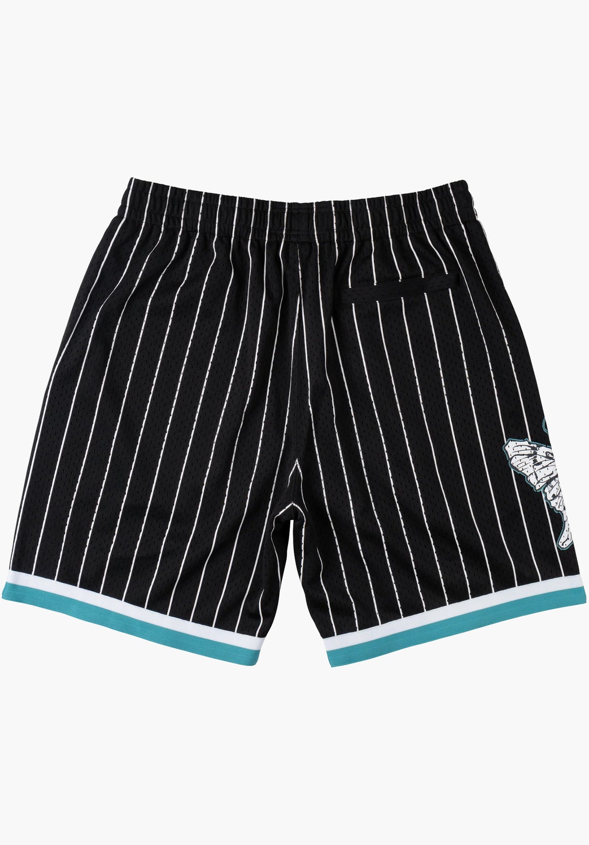 Butterfly Basketball black-teal Rückenansicht